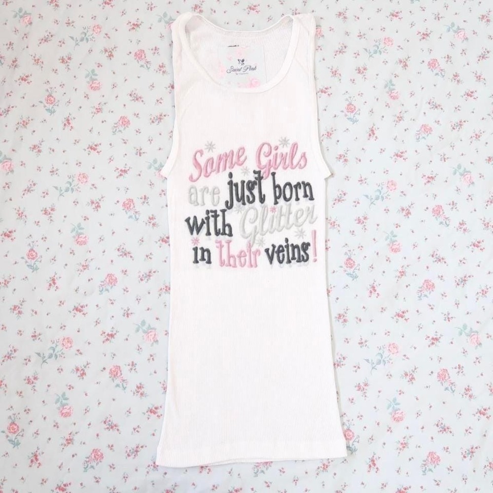 y2k mcbling graphic baby tank